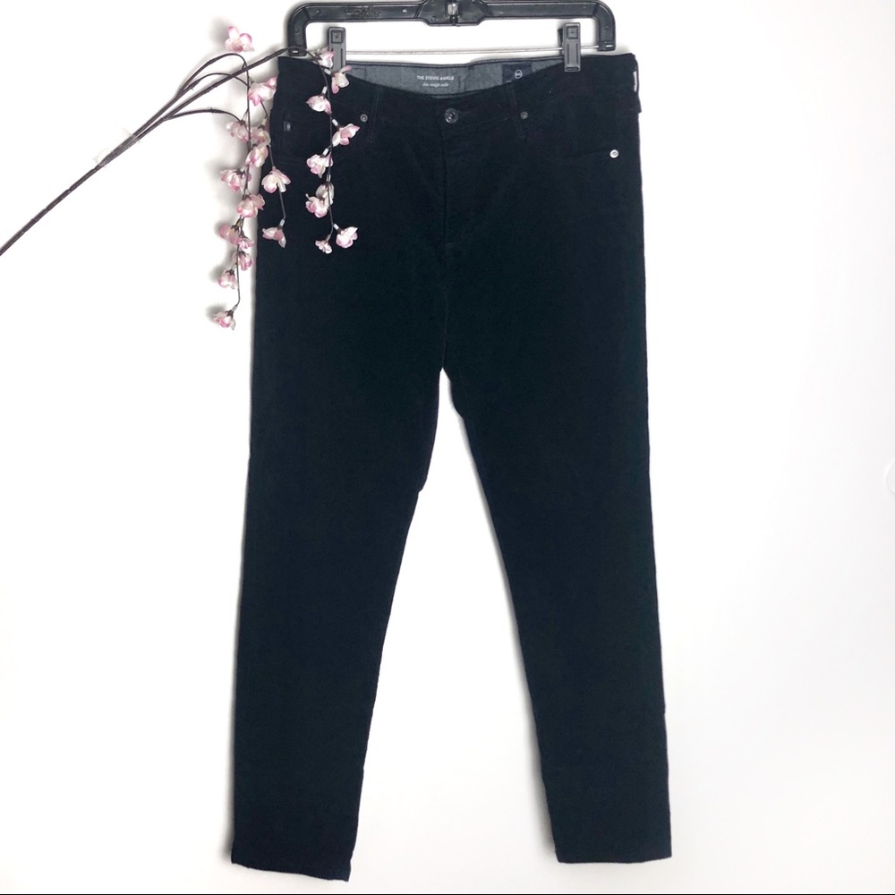 Adriano Goldschmied Dark Blue/Black Corduroy Straight Pants